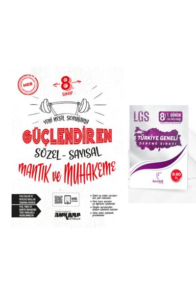 Irmak Yayınları ankara güçlendiren 8.sınıf lgs sözel sayısal mantık soru bank...