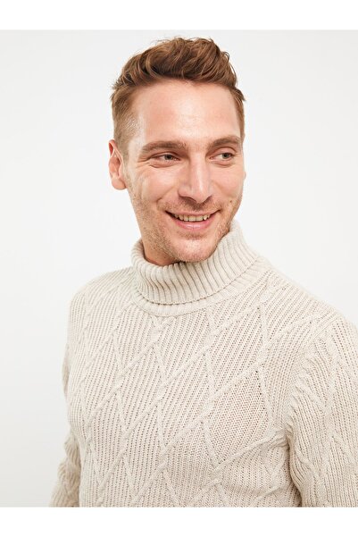 LC Waikiki Férfi kötöttáru pulóver - garbó, hosszú ujjú