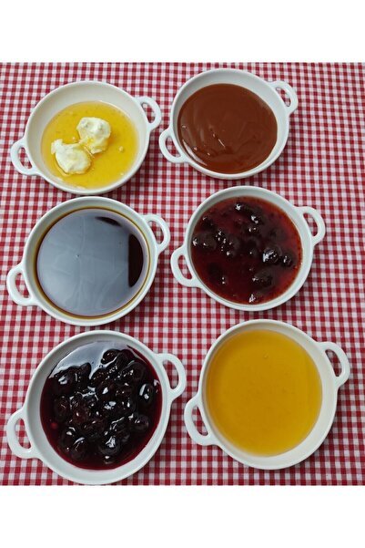 emay home Tekbir Porselen Meze Tabağı 6'lı