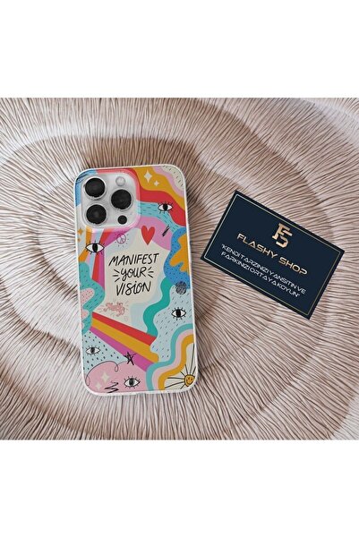 Flashy Shop Huawei P40 Lite Uyumlu Manifest Your Vision Tasarımlı Şeffaf Kılıf