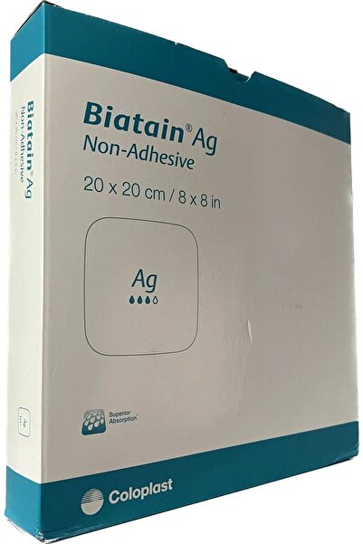 Coloplast Biatain 9626 Ag (GÜMÜŞ) 20x20cm Yapışkansız Köpük Yara Örtüsü 1 Adet