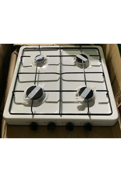 SEAPAZARLAMA Uğur Doğalgazlı Set Üstü 4 Lu 4 Gözlü Cam Emaye Beyaz Ocak