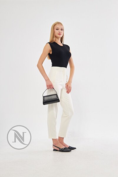 KAROL High Waist Flat Carrot Pants 5113