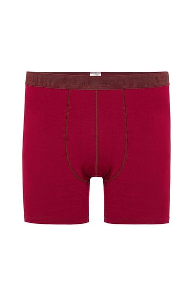 Steve Wolls Men's Claret Red 3-Piece Long Leg Bamboo Boxer - 25201