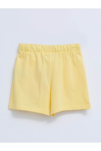 LC Waikiki Printed Elastic Waist Shorts for Girls