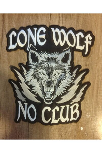 Özden Nakış رقعة لون وولف نو كلوب - مع تطريز أرما