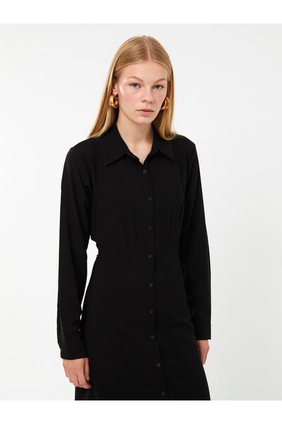 LC Waikiki Long Sleeve Straight Women's Shirt Dress