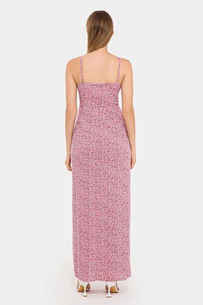 Hiccup Büst Kesimi Floral Maxi Elbise