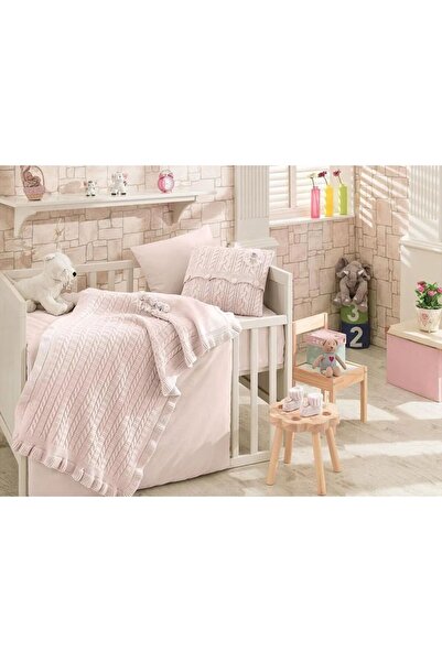 Nipperland Kız Bebek Çiçek Güpürlü Nevresim Takımı