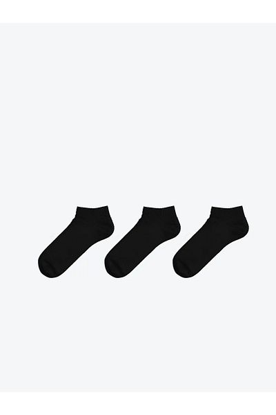 LC Waikiki Lcw Eco - New Black Men's Booties Socks Set of 3
