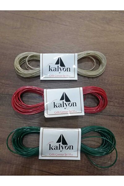 Çelik Pvc Kaplı 10 metre X 3 ADET Çamaşır İpi