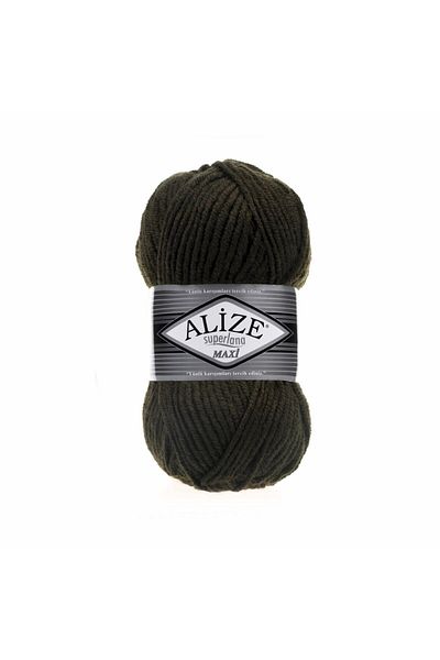 Alize Süperlana Maxi Χοντρό Πλεκτό Σχοινί 241 Dark Forest