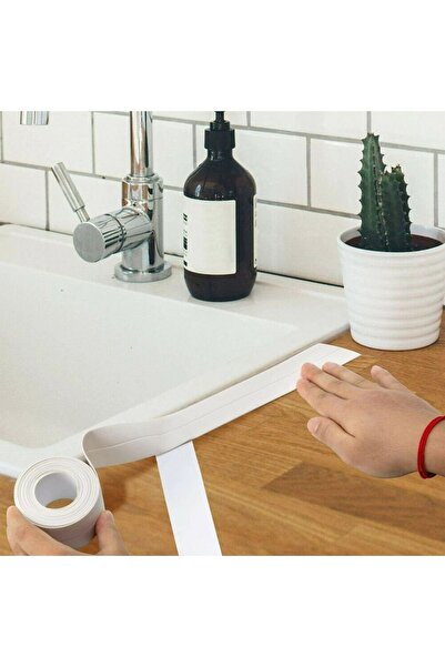 faial 2 Adet Banyo Mutfak Lavabo Küvet Su Sızdırmaz Kenar Bant Sıvı Geçirmez 3.2 Metre