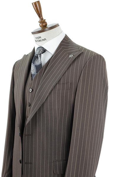 Kadir Büyükkaya Modern Men's Vest Suit - Elastane Blend - Kav1039W