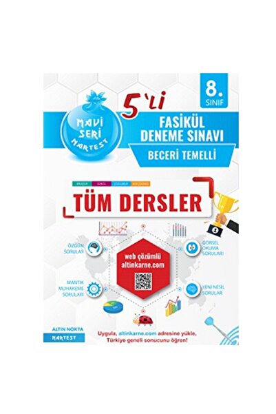 Nartest Yayınları Nar Test 8. Sınıf Nar Tüm Dersler 5'li Deneme Sınavı