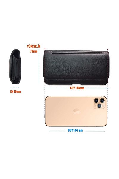 OzcanStore Iphone 11 Pro Compatible Waist Belt Case| Belt Mounted Case iPhone 11 Pro Cover Case