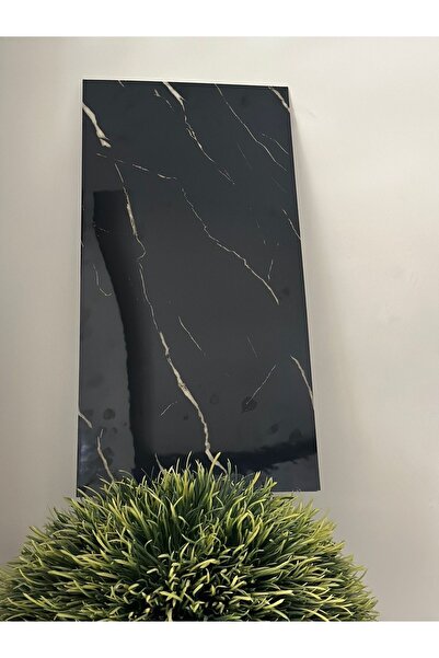 Genel Markalar 30x60cm Kendinden Yapışkanlı Siyah Pvc Köpük Duvar Paneli Bany...
