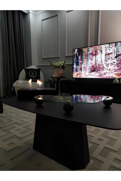 B&B Dekorasyon Yeni Nesil Lüks Ve Şık Cam Organizer Düzenleyici (siyah Top Ay...