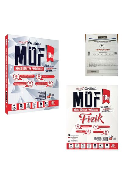 Orijinal Yayınları Orijinal Mikro 10. Sınıf Matematik ve Fizik  MÖF Mikro Öğreten Fasiküller Konu Anlatım + TG Deneme
