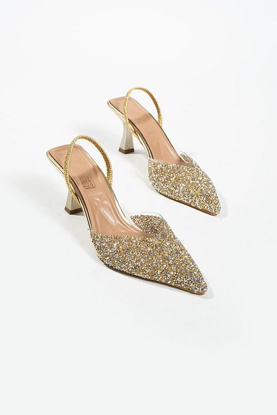 DUXAL SHOES London Glass Crumb Detail Pantofi cu toc la spate deschis