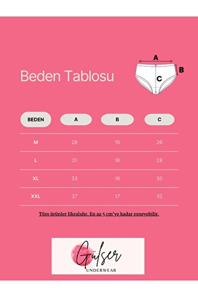 GÜLSER UNDERWEAR Kadın Külot , Yüksek Bel Külot, Kadın Pamuklu Günlük Bato Hipster Külot 7'li Paket