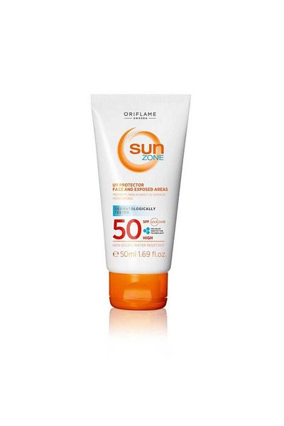 Oriflame Sun Zone Spf 50 Sunscreen for Face and Sun Excessive Exposure Areas - 50ml