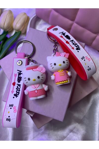 Hello Kitty 2 ADET Hello kitty ANAHTARLIK, arkadaş anahtarlığı ,hediyelik çan...