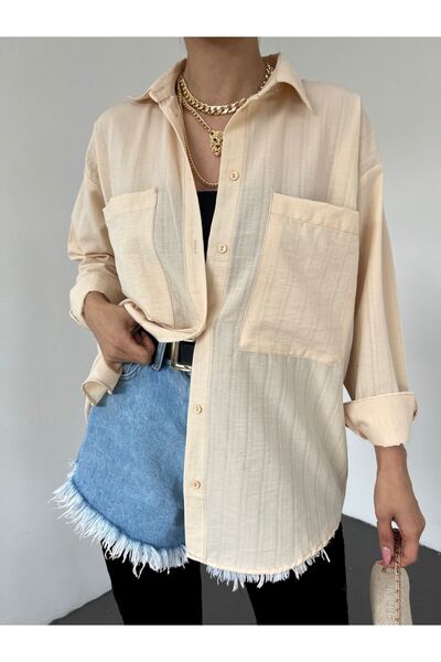 HİJABAYA Dugačka košulja - Dvostruka Sa džepovima i vafel leđa