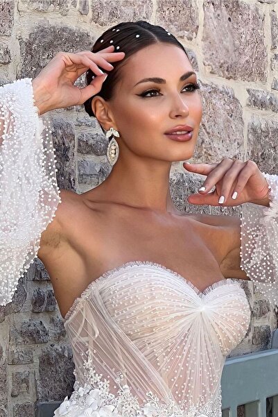 ruby face Hair Pearl (HAIR STONE) - 6mm Self-Adhesive Hair Pearl (504 PIECES)