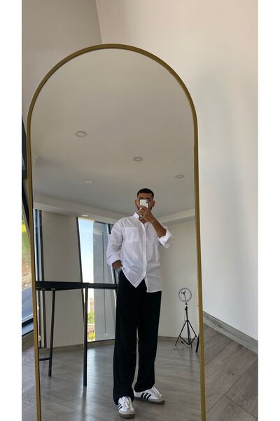bonnline SİYAH BEZ AYAĞI KUMAŞ BEL LASTİKLİ BAGGY PANTOLON