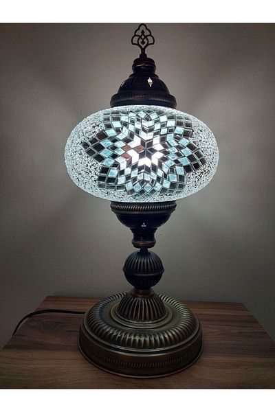 NiceandBonita 57 cm Large Size Mosaic - Lampshade Turkish Lamp Handmade