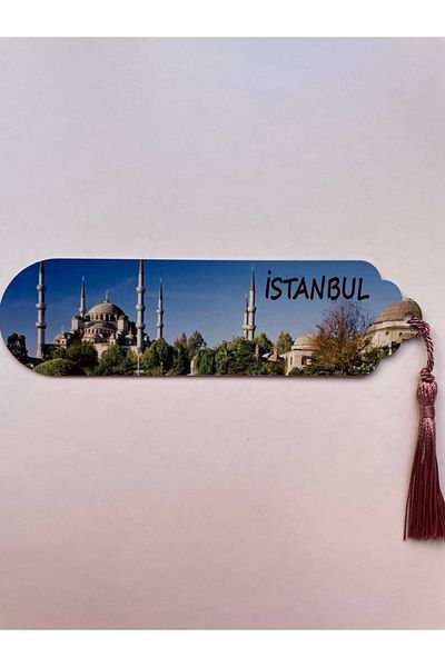GALATA GIFT Σουλτάναμπετ Τζαμί με θέμα, ζωηρόχρωμο, φούντα σελιδοδείκτης