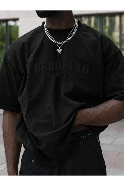 Altamira Ανδρικό μπλουζάκι μεγάλου μεγέθους με ανάγλυφο εμπριμέ Brooklyn