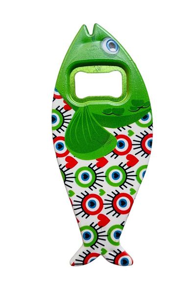 GALATA GIFT Bottle Opener Magnet, Istanbul Themed Fish Shaped Magnet Bottle Opener
