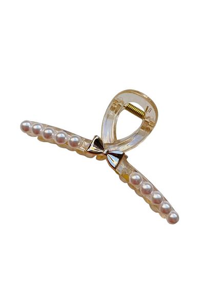 GALATA GIFT Κούμπωμα, Μεγάλο Μέγεθος, Διαφανές Χρώμα XL Pearl 10 cm Κούμπωμα με κότσο