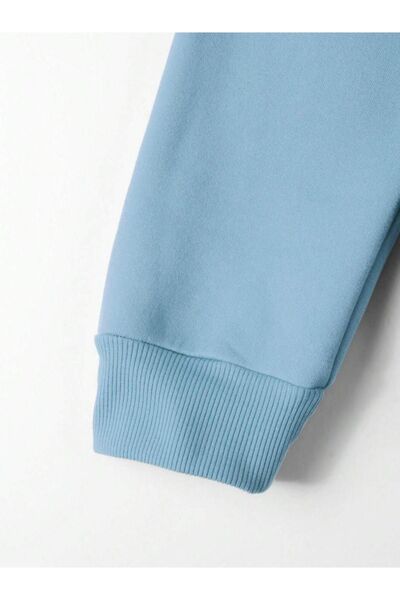 Altamira Férfi túlméretes kapucnis pulóver - Baby Blue Originals nyomtatott