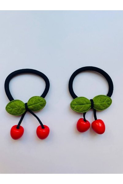 GALATA GIFT Elastic Hair Tie with Pearls, Double Buckle, 16 Pearls