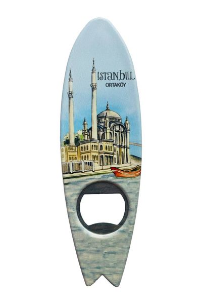GALATA GIFT Magnet pentru deschizător de sticle în formă de pește cu tematică Istanbul - Deschizător de sifon, de sifon și de frigider