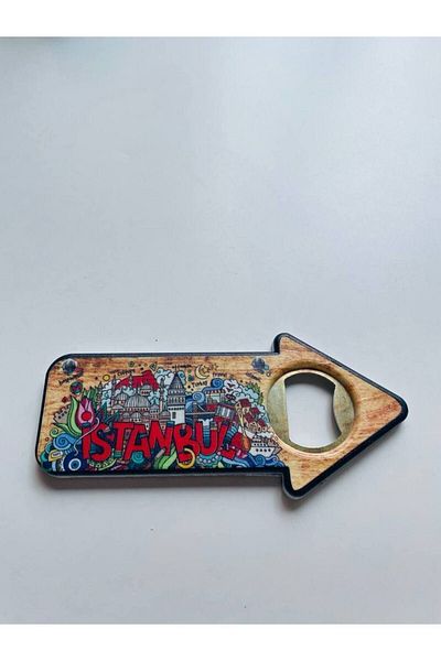 GALATA GIFT Arrow Sign Shaped, Istanbul Themed Bottle Opener, Magnet Opener