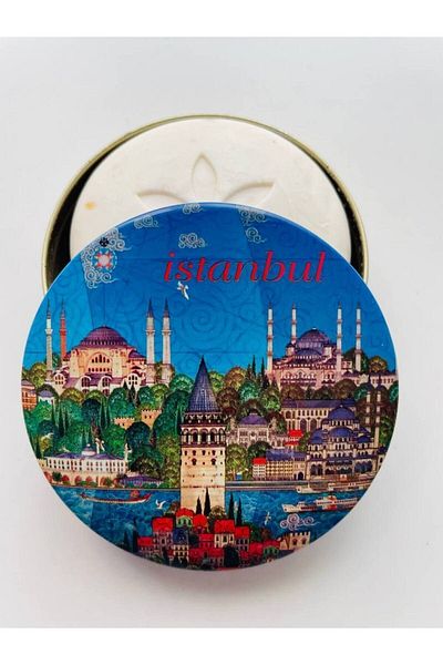 GALATA GIFT Метален, Керемиден, Автентичен, Сапунерка Истанбул и Натурален сапун