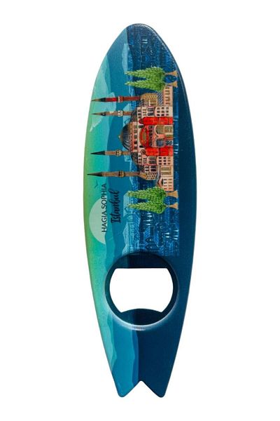 GALATA GIFT Magnet pentru deschizător de sticle în formă de pește cu tematică Istanbul - Deschizător de sifon, de sifon și de frigider