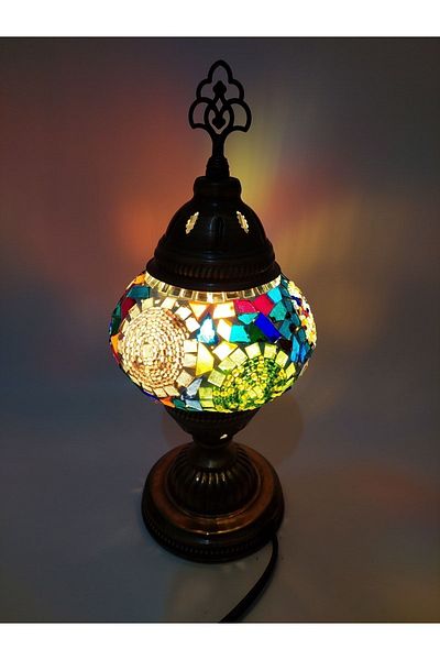 GALATA GIFT Lampshade Mosaic - Handmade Table Lamp, Number Two Bulb Gift