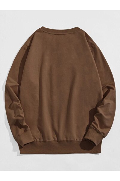 Altamira Φούτερ Unisex καφέ Chicago με στάμπα με λαιμόκοψη