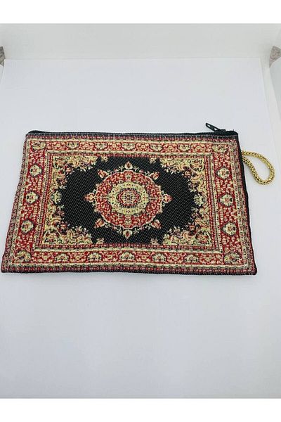GALATA GIFT Women's Medium Size Wallet - Stylish, Zippered, Lined, Rug Patterned Coin Wallet 15x10