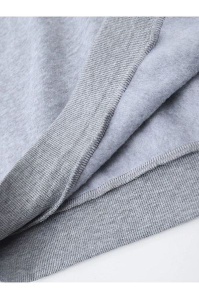 Altamira Unisex Gray Paris Printed Hooded Oversize Sweatshirt