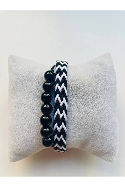 GALATA GIFT Taraftar Bileklik, İkili, Makrome Örgülü ve Boncuklu Taraftar Bil...