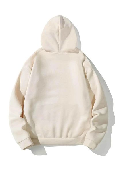 Altamira Hanorac oversize cu glugă unisex bej California imprimat