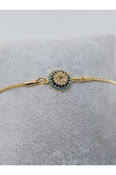 GALATA GIFT سوار من حجر الزركون الفيروزي الفولاذي، سوار مضاد للتشويه مع مصعد