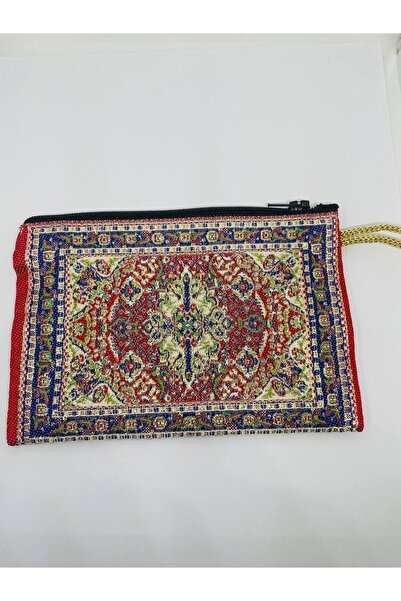 GALATA GIFT Women's Medium Size Wallet - Stylish, Zippered, Lined, Rug Patterned Coin Wallet 15x10