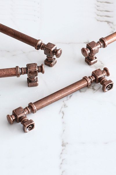Badem10 Talas antic cupru antic metal plat 224 mm 22,4 cm mobilier bucătărie dulap dulap mâner mâner